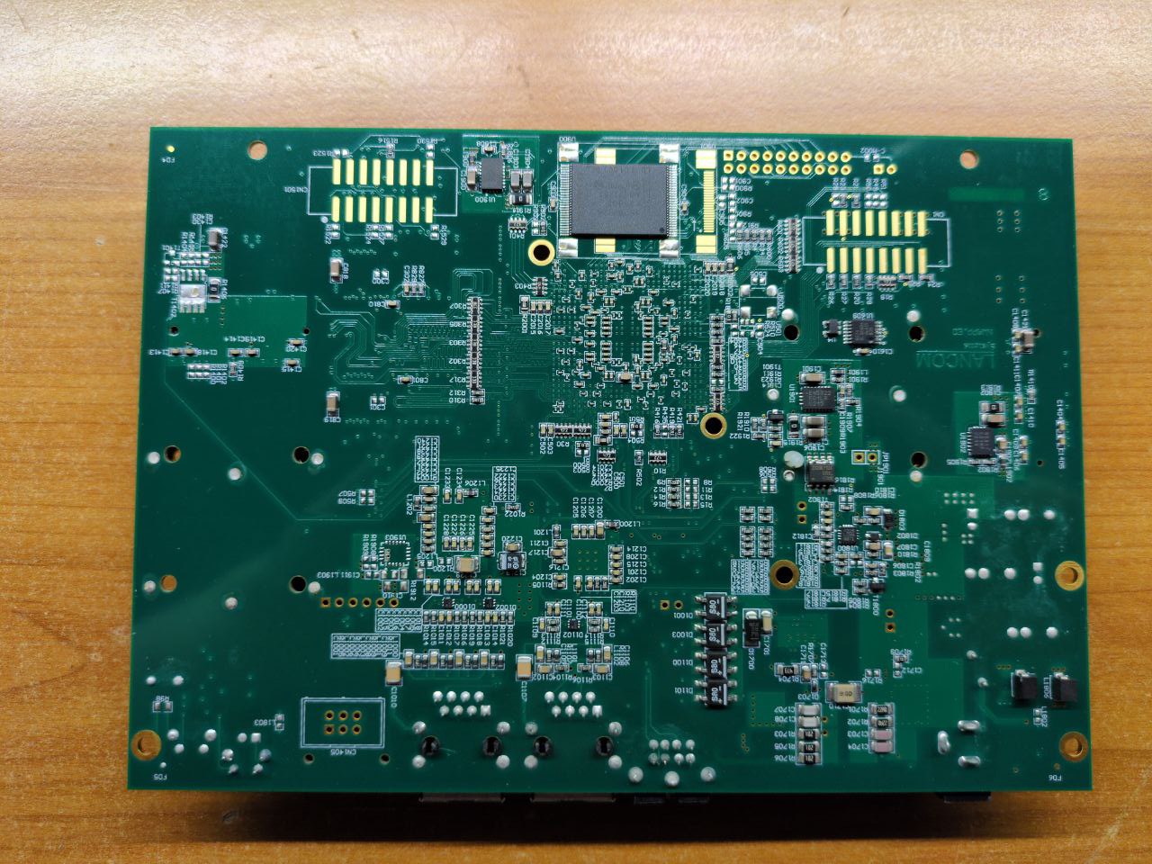 photo, bottom of PCB